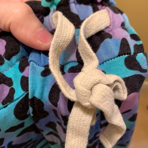 STRIPE & STARE LOUNGE PANT in GALAXY LEOPARD. ****PANTS ONLY**** - Picture 6 of 10